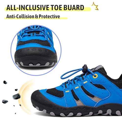 Mishansha Kids Hiking Boots Toddler Girls Boys Hiking Shoes Water-Resistant Anti-Collision Non-Slip Athletic Outdoor Trekking Boots