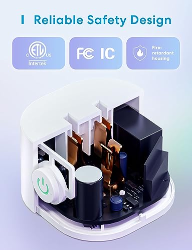 Meross Matter Smart Plug Mini, Easy Setup, 100% Privacy Smart Outlet, Compact Size, Support Apple Home, Alexa, Google Home with Schedule and Timer, App and Voice Control, 2.4G Wi-Fi Only (1 Pack)