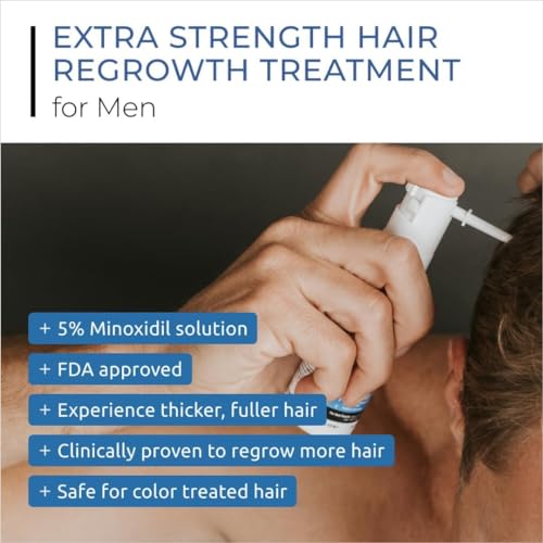Spectral.UHP 5% Minoxidil Hair Growth Serum for Men by DS Laboratories - Extra Strength Topical Hair Loss Treatment, Supports Hair Growth in the Vertex, Experience Fuller, Thicker Hair (2 fl oz)