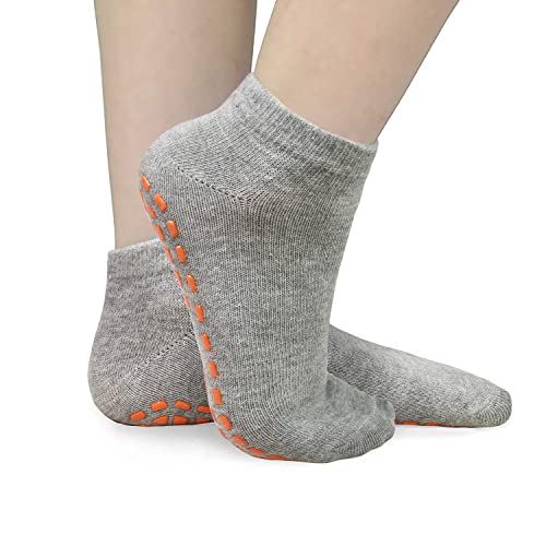ELUTONG Trampoline Socks for Kids with Grips Non Slip 6 Pairs Bounce House Grip Socks for Kid Boys Girls (2-13 Years)