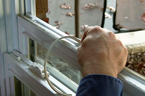 Frost King V23WA Ribbed Rubber Self-Stick Weatherseal Tape, 3/8" W, 1/8" T, 17 ft L, White