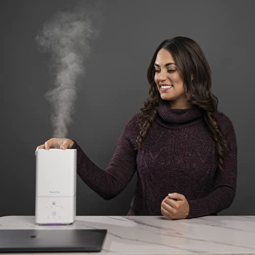 BlueHills 1000 ML Premium Essential Oil Diffuser Humidifier Combo Square White Aroma Diffuser for Large Room Home Quiet Modern Design -Solid White - H101