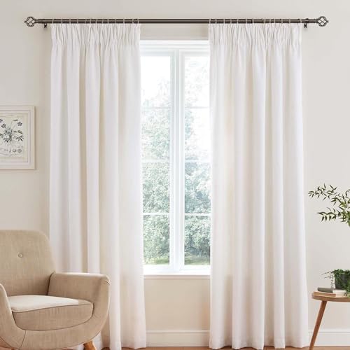 KAMANINA Bronze Curtain Rod 32 to 58 Inch(2.6-4.8ft), Adjustable Curtain Rods for Windows 28 to 48 Inch, 3/4 Inch Splicing Drapery Rods with Twisted Cage Finial