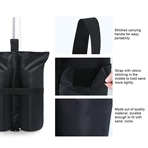 ABCCANOPY Heavy Duty Weight Bags, Black(115lb)