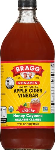 Bragg Organic Apple Cider Vinegar Honey Cayenne Wellness Cleanse with the Mother - 32 fl oz - Raw and Unfiltered