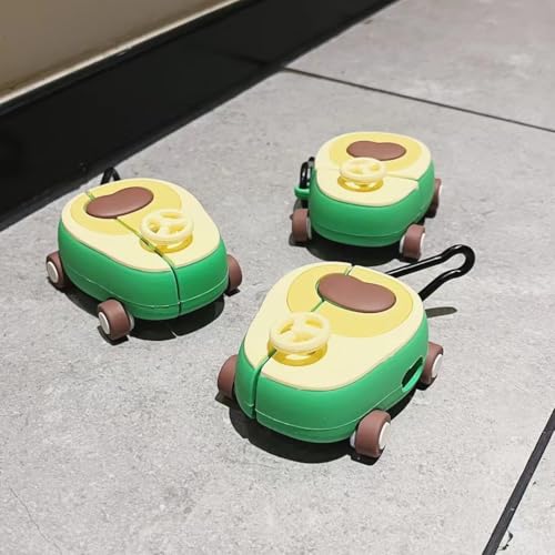 Case for AirPods 2nd/1st Generation 2019/2016, Suublg Silicone Cartoon Cute Case Protective Shockproof Covers for AirPods 1 and 2, with Keychain