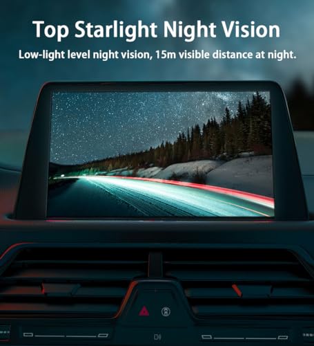 Back up Camera for Cars, Backup Camera,1080P HD Reverse Camera de reversa de auto/Front Camera for car Truck Rear view/170 Degrees Viewing Angle(Black)