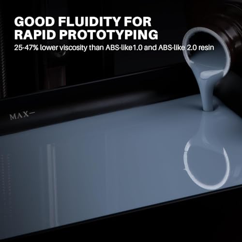 ELEGOO ABS-Like 3D Printer Resin 3.0, 405nm UV-Curing Photopolymer Resin for Mars Saturn Jupiter MSLA DLP LCD 3D Printing with Strength and Toughness, High Precision, Low Viscosity, Yellow 2000g
