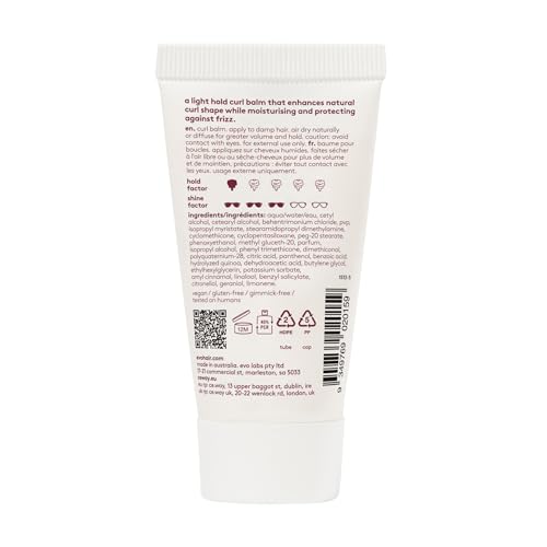EVO Liquid Rollers Curl Balm - Hair Styling Balm - Enhances Natural Curls, Protects Frizz & Improves Overall Condition - Travel Size, 30ml / 1.01fl.oz