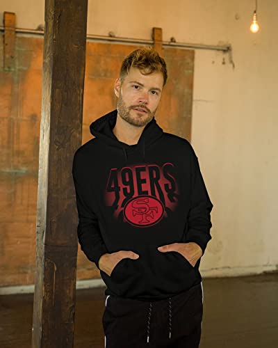 Junk Food Clothing x NFL - Houston Texans - Team Spotlight - Unisex Adult Pullover Fleece Hoodie for Men and Women - Size Small