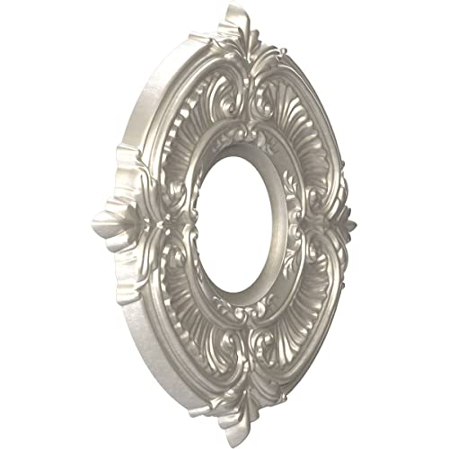 Ekena Millwork 13"OD x 3 1/2"ID x 3/4"P Attica Thermoformed PVC Ceiling Medallion (Fits Canopies up to 5"), Aged Dark Steel