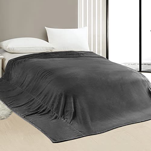 Edenleaf Big Oversized Soft Blanket, Giant California King Warm Blanket for Whole Family, Bed, Sofa, Couch, Travel, Camping 120x120 Orange
