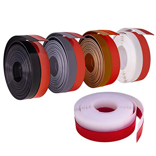 TORRAMI Silicone Weather Stripping 1 inch width 20 Feet Length, Seal for Door Under Bottom, Gap, Side, Glass Shower Door, Sliding Door,Windows, Grey