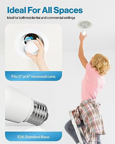 Sunco 64 Pack BR30 Light Bulbs LED, Recessed Can Light Bulbs, Indoor Flood Bulb, 850 LM, 11W (65W Equivalent), 2700K Soft White, Dimmable, E26 Base, for Home, Kitchen, Bedroom UL.