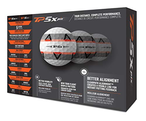 TaylorMade Golf 2021 TP5X Golf Balls White