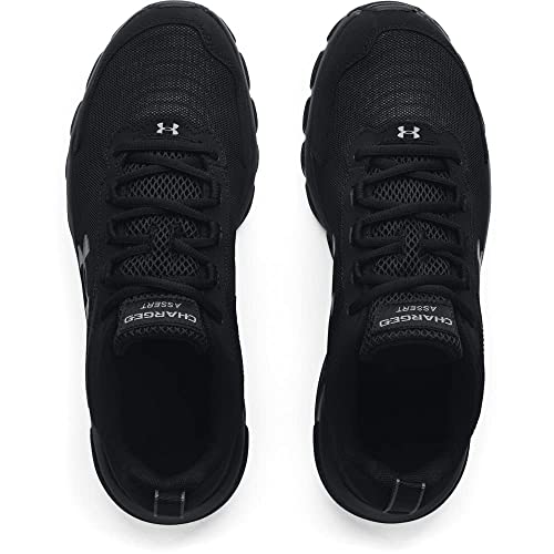 Under Armour mens Charged Assert 9 Running Shoe, Black (002 Black, 12 US