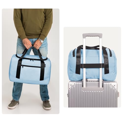 ECOHUB 16'' Personal Item Bag Mini Duffel Bag Small Travel Bag Underseat Carry on Bag for United Airlines Gym Bag for Women