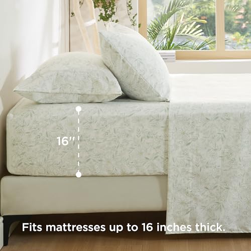Bedsure Twin Sheet Set with Side Pocket - Soft & Convenient 3PCS Bed Sheet Set, Grey Peachskin Bedsheets Up to 16'', Breathable Resistant to Wrinkle Deep Pocket Sheet, Fade-Resistant, Easy Care