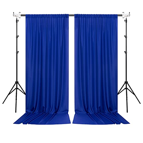 White Backdrop Curtain for Wedding Decor Holiday Party 4 Panels- White Wedding Backdrop Polyester Photography Backdrop Drapes Baby Shower Birthday Privacy Sliding Curtains Home Decor,5ft x 10ft