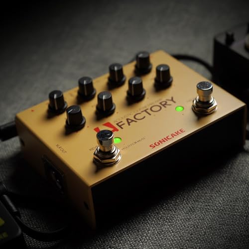 SONICAKE Acoustic Guitar Effects Pedal with Analog Preamp and Digital Reverb Acoustic Instruments with XLR Output - A Factory
