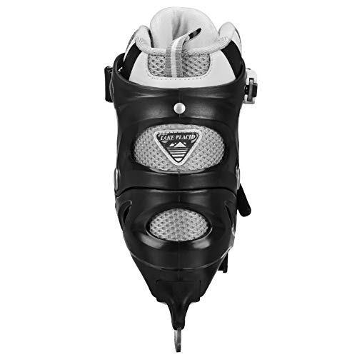 Lake Placid Summit Girl's Adjustable Ice Skate Black/Pink Small (10J – 13)