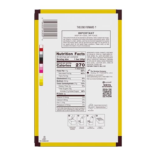 HERSHEY'S MR. GOODBAR Chocolate with Peanuts Candy Bars, 1.75 oz (36 Count)