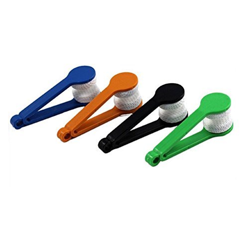 GBSTORE 5 Pcs Mini Sun Glasses Eyeglass Microfiber Spectacles Cleaner Soft Brush Cleaning Tool Mini Microfiber Glasses Eyeglasses Cleaner Cleaning Clip (Random Color)