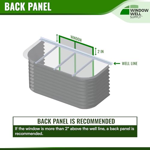 Polycarbonate & Aluminum Window Well Cover – Heavy-Duty Sloped Basement Window Guard, UV-Resistant Plastic Covering, Durable Outdoor Protection, Rust-Free Frame (43" W x 17" L)