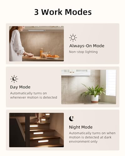 EZVALO Under Cabinet Lights,36 LED Under Cabinet Lighting Wireless Night Light, Battery Powered 3300K with Remote Control Under Counter Lights for Kitchen,Cabinet,Bedroom(Warm White) 2 Pack