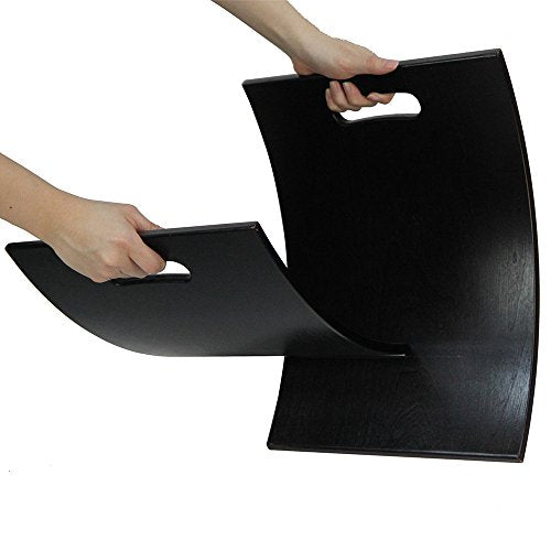 Oceanstar Contemporary Wooden Magazine Rack, Espresso