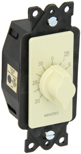 NSI - A530M A Series Springwound Auto Off in-Wall Time Switch, 30 Minute Timer Length, Ivory