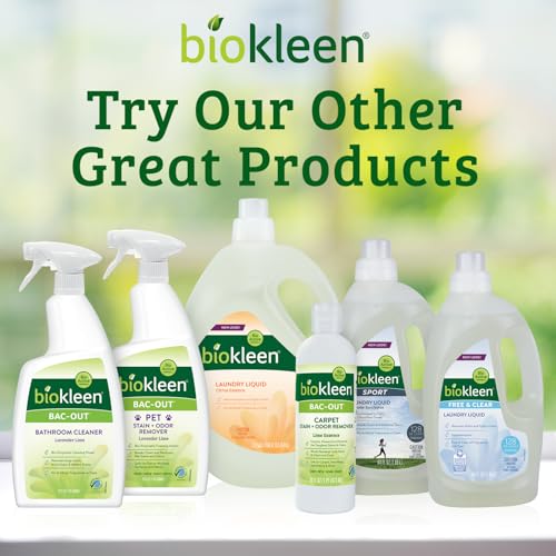 Biokleen Natural Laundry Detergent - 128 HE Loads - Liquid, Concentrated, Eco-Friendly, Non-Toxic, Plant-Based, No Artificial Fragrance or Preservatives, 64 Fl Oz
