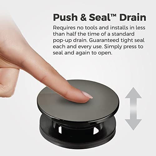 Pfister Vaneri Bathroom Sink Faucet, Single Control, 1-Handle, Single Hole, Matte Black Finish, LF042VRIBB