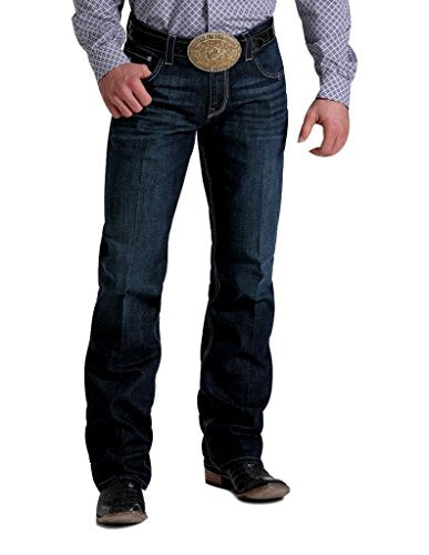 Cinch Men's Carter Relaxed Fit Jean, Medium Stone Wash, 28W x 34L