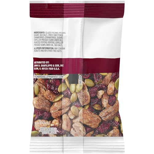 Orchard Valley Harvest Salad Toppers Glazed Pecans with Cranberries and Pepitas, 0.85 Ounce Bags (Pack of 15), Salad Toppings, Non-GMO, No Artificial Ingredients