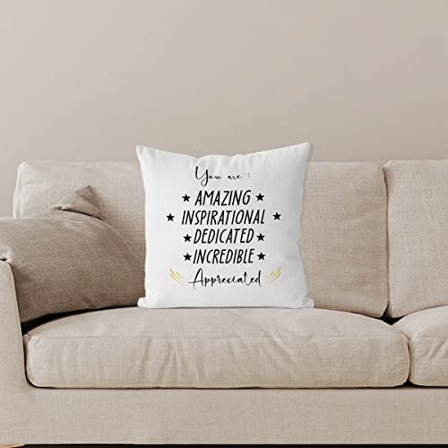 IWXYI Inspirational Gifts for Women,Inspirational You are Pillow Cover 18x18,Positive Cushion Pillow Case Home Decoration,Decorative Pillowcase for Home Decor