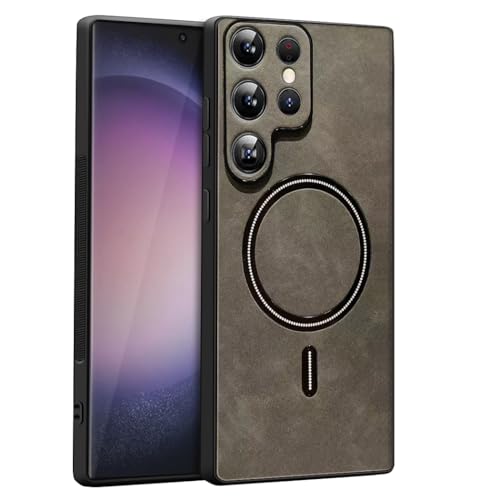 Designed for Samsung S23 Ultra Case, Case for Samsung S23 Ultra Cases with Leather Quality & Full Lens,Screen & Camera Protection,Samsung S23 Ultra Cover (Black)