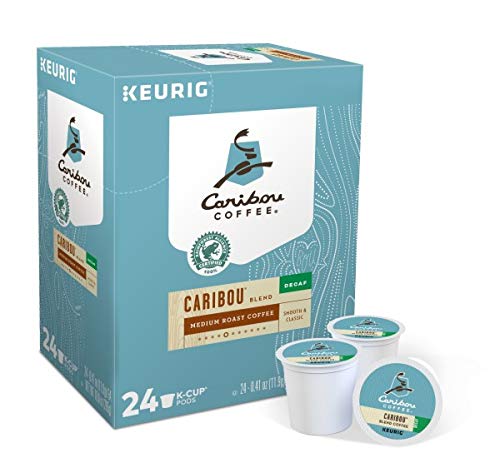 Caribou Coffee, Caribou Blend Decaf, K-Cup Portion Pack for Keurig K-Cup Brewers 24 Count (Pack of 2)