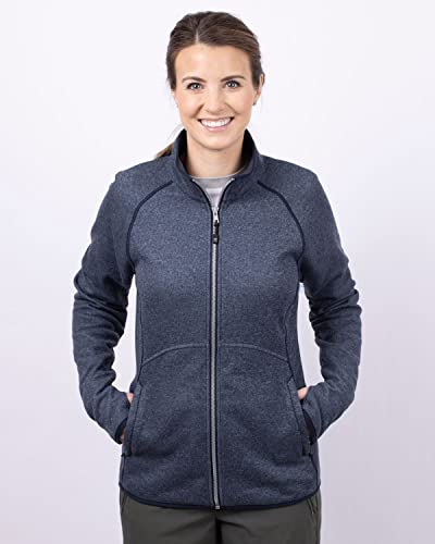 Cutter & Buck womens Mainsail Full Zip Fleece Jacket, Cardinal Red Heather, X-Small US