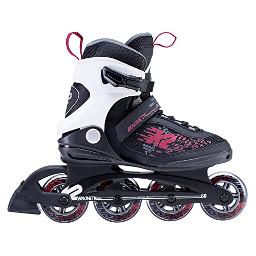 K2 Skate Women's Kinetic 80 Inline Skate, Black_Berry, 11