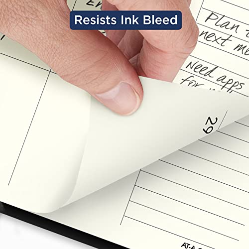 AT-A-GLANCE 2024 Weekly & Monthly Appointment Book Planner, Plan. Write. Remember. 7-1/2" x 10", Large, Casebound, Black (7069500524)
