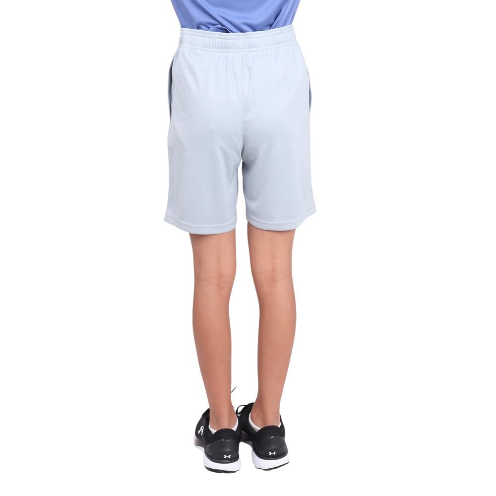 Under Armour Boys Tech Logo Shorts, (011) Mod Gray / / White, Medium