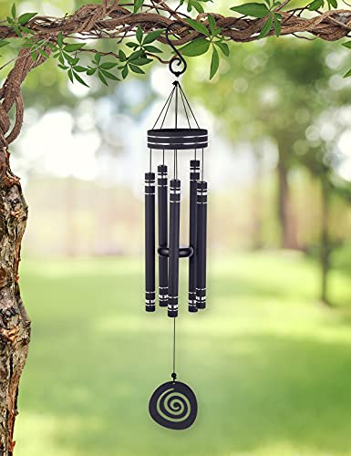 Sunset Vista Designs 93562 Durable Metal Vista Classics Galaxy Wind Chime, 36-Inch, Black