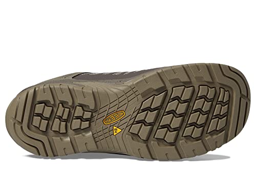 KEEN Utility Men's Reno Low Height Composite Toe Flexible Waterproof Athletic Work Shoes, Brindle/Morel, 10