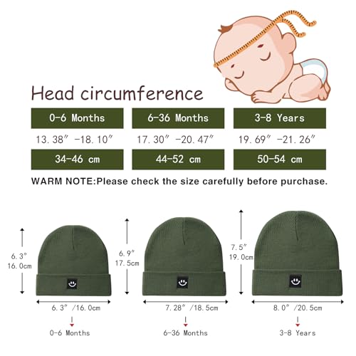 Paladoo Toddler Beanie for Boys Girls 6-36 Months 2Pack