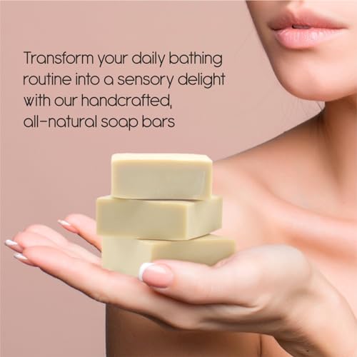 Aegean 100% Natural Bar Soap w/Organic Ingredients, Vegan Soap, Moisturizing, Handmade, Scented w/Premium Essential Oils, Body Soap Bars for Women & Men