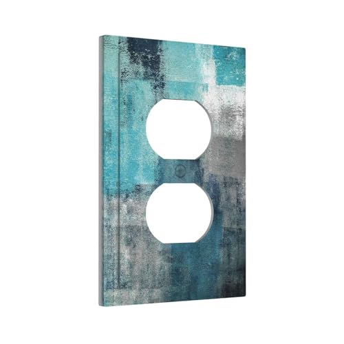 Outlet Cover 1 Gang Wood Mist Forest Deer Light Switch Cover Single Duplex Wall Plate Covers Switchplate Covers Electrical Faceplate For Country Bedroom Decor