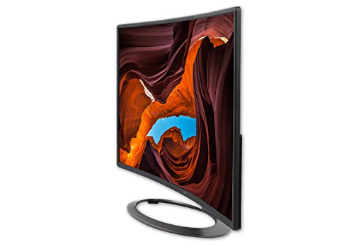 Sceptre 27" Curved 75Hz LED Monitor C278W-1920R Full HD 1080P HDMI DisplayPort VGA Speakers, Ultra Thin Metal Black, 1800R immersive curvature, 2018,Metallic Black