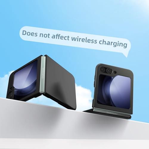 DNTMZIN for Samsung Galaxy Z Flip 3 Case, Ultra Thin Matte Shockproof Hard PC with Non-Slip Grip Full Protection Protective Cover Black 010-ZFP3-02