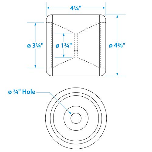 Seachoice Molded Ribbed Wobble Roller, Black, Boat Trailer, 4-1/4 in. X 3/4 in.